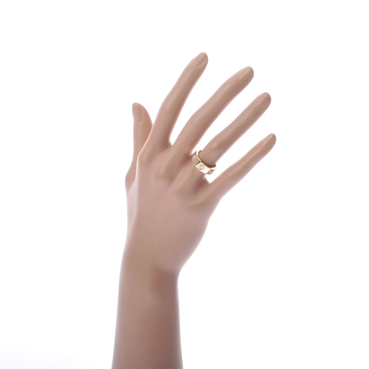 カルティエ ラブリング #48 3PD ゴールド K18イエローゴールド YG ユニ