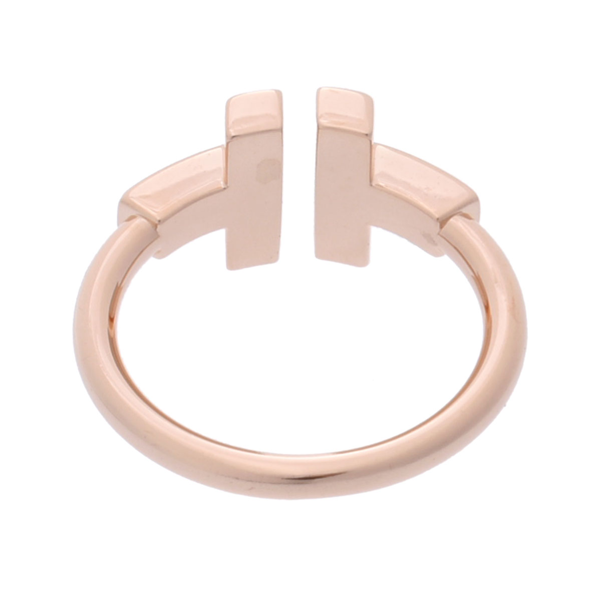 ティファニー　TIFFANY　K18PG　Tワイヤーリング　良品　ピンクゴールド ティファニー TIFFANY K18PG Tワイヤーリング 良品 ピンクゴールド