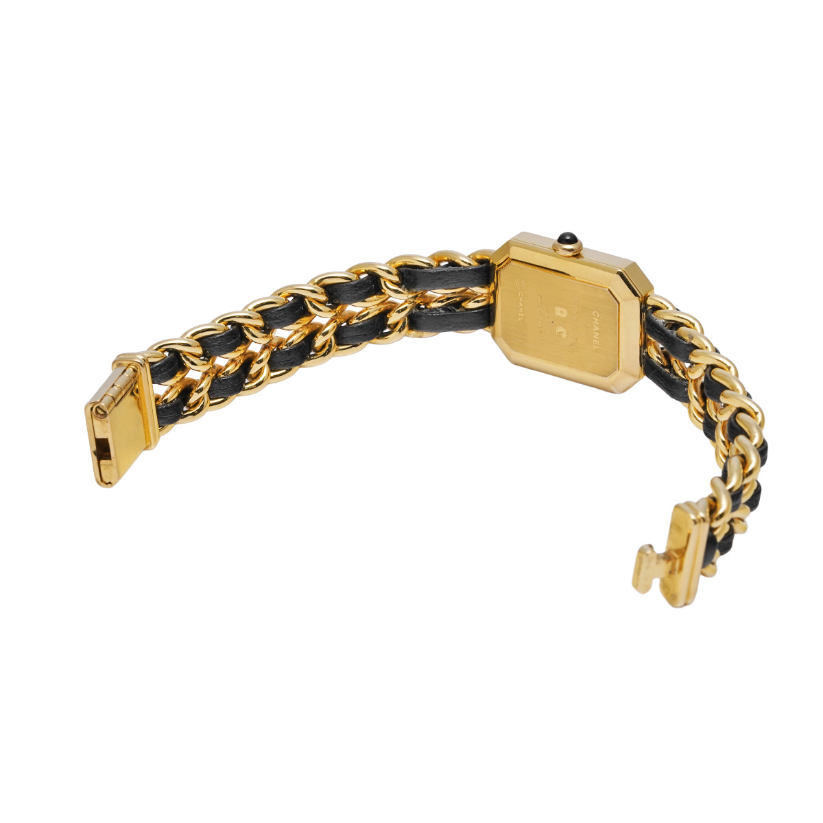 シャネル プルミエール M H0001 ブラック レディース 時計 【中古