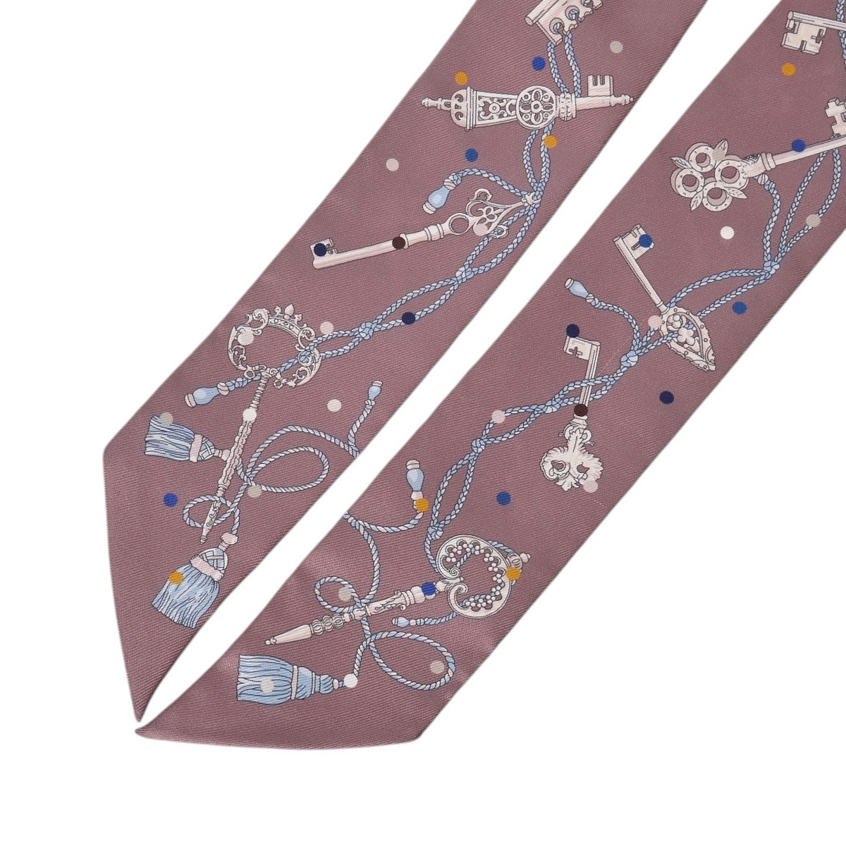 エルメス ツイリー LES CLES A POIS マルチカラー 063871S シルク100