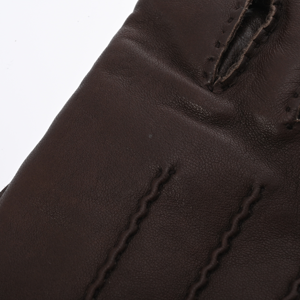 エルメス セリエ グローブ #7.5 ダークブラウン レザー レディース