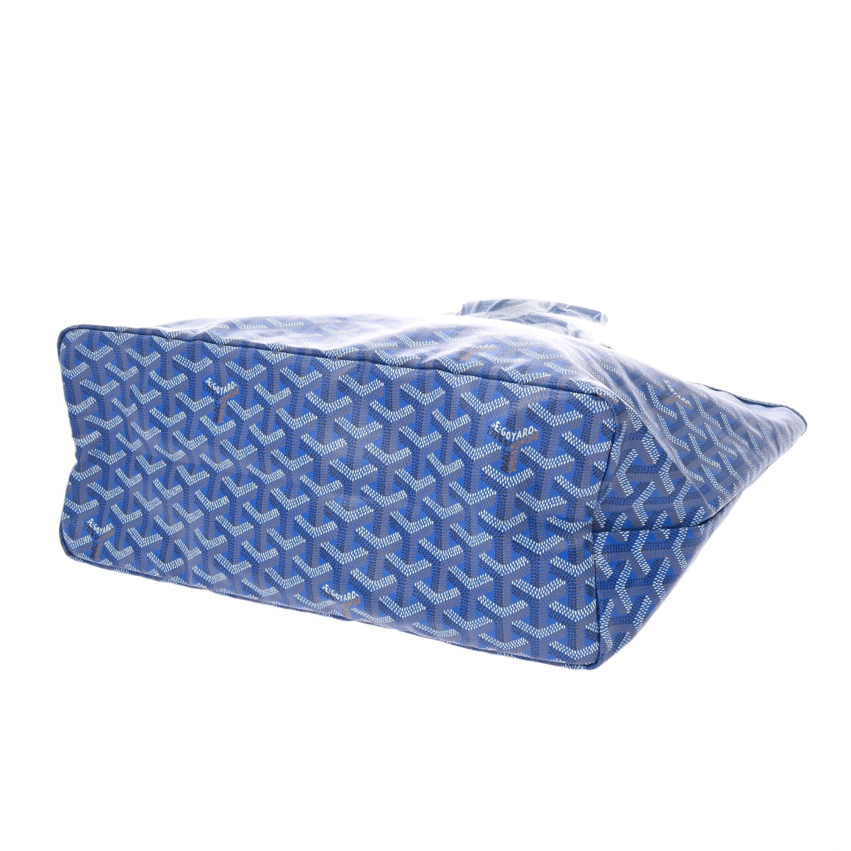 ゴヤール GOYARD サンルイ 付属 ポーチ ネイビー ヘリンボーン 極美品 ゴヤール GOYARD サンルイ 付属 ポーチ ネイビー