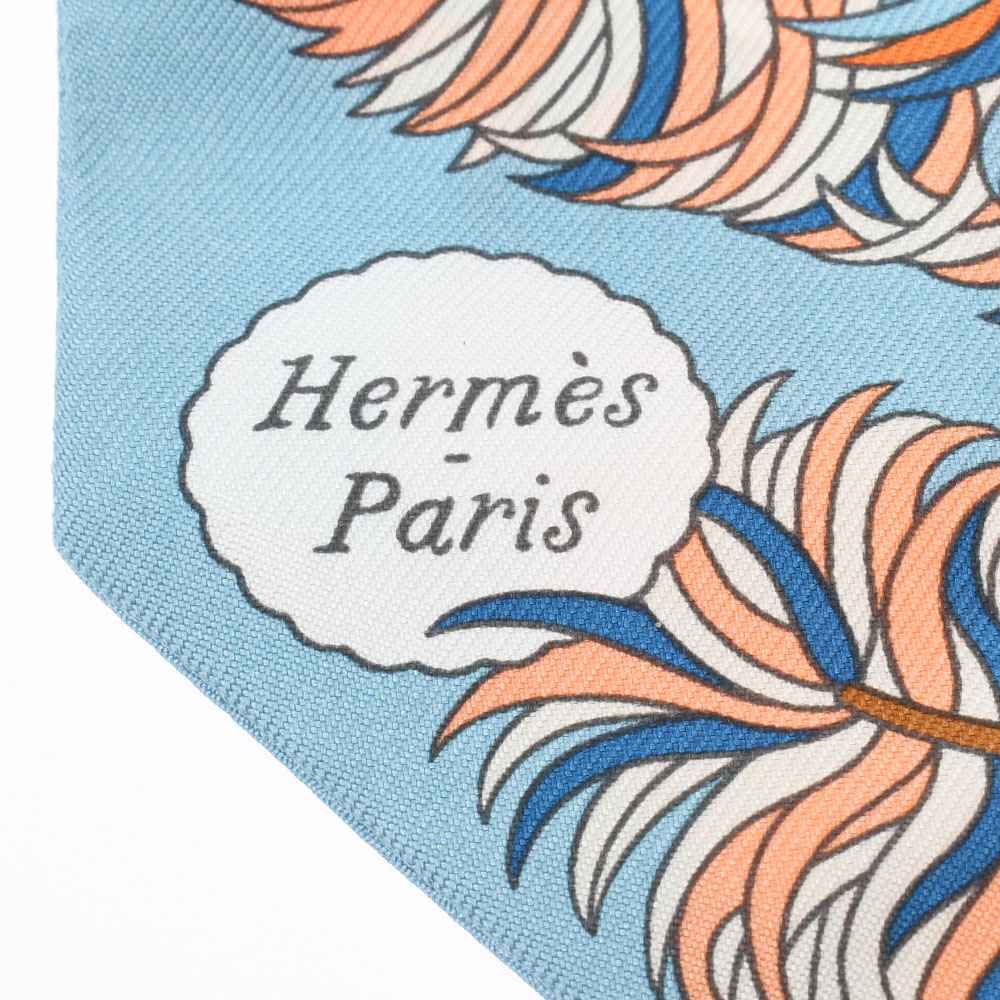 エルメス / HERMES ツイリー De l'Ombrelle aux Duels ブルー シルク100％ レディース 【新品】【other】
