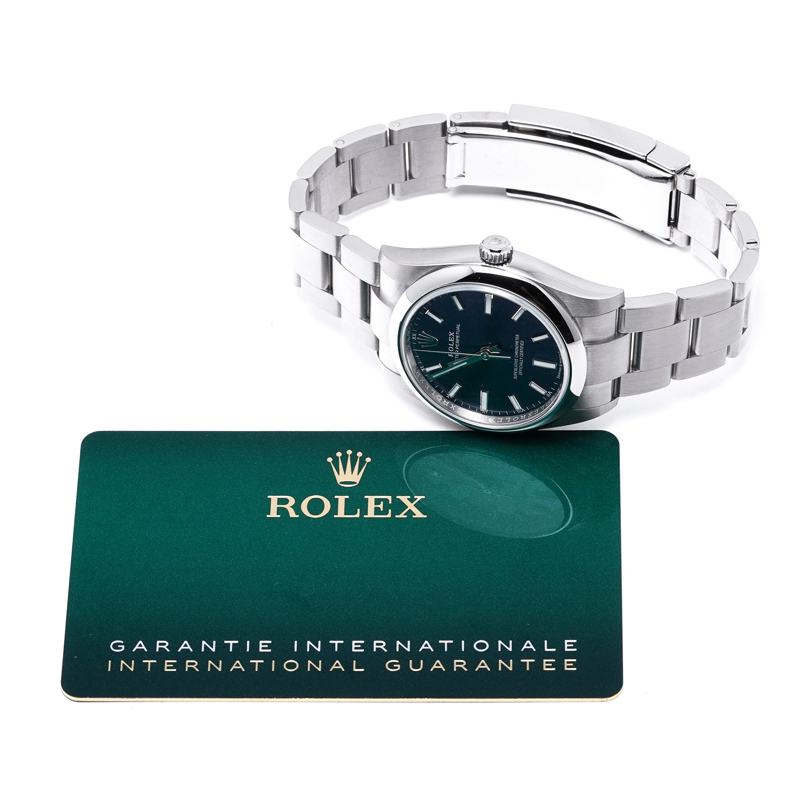 オイスターパーペチュアル 34 124200 ランダムシリアル ブライトブルー ロレックス ROLEX ユニセックス 【中古】