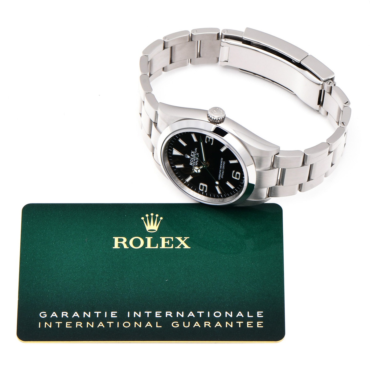 ロレックス ROLEX エクスプローラー36 ランダムシリアル 124270 ブラック文字盤 SS 自動巻き メンズ 腕時計