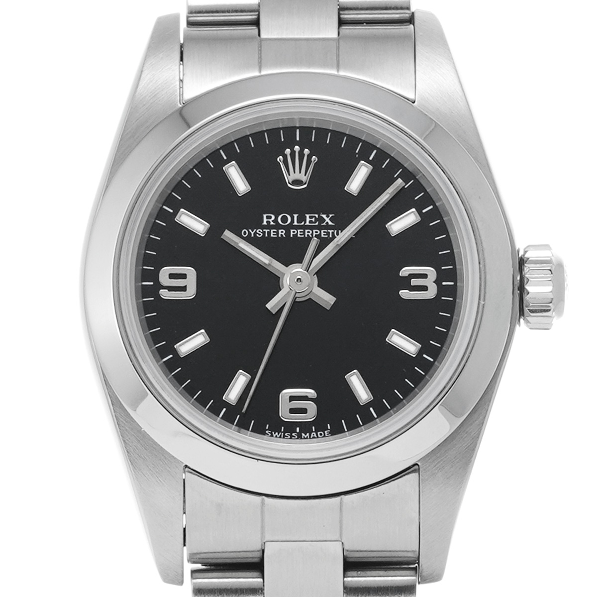 ロレックス ROLEX 76080 Y番(2003年頃製造) ブラック レディース 腕時計