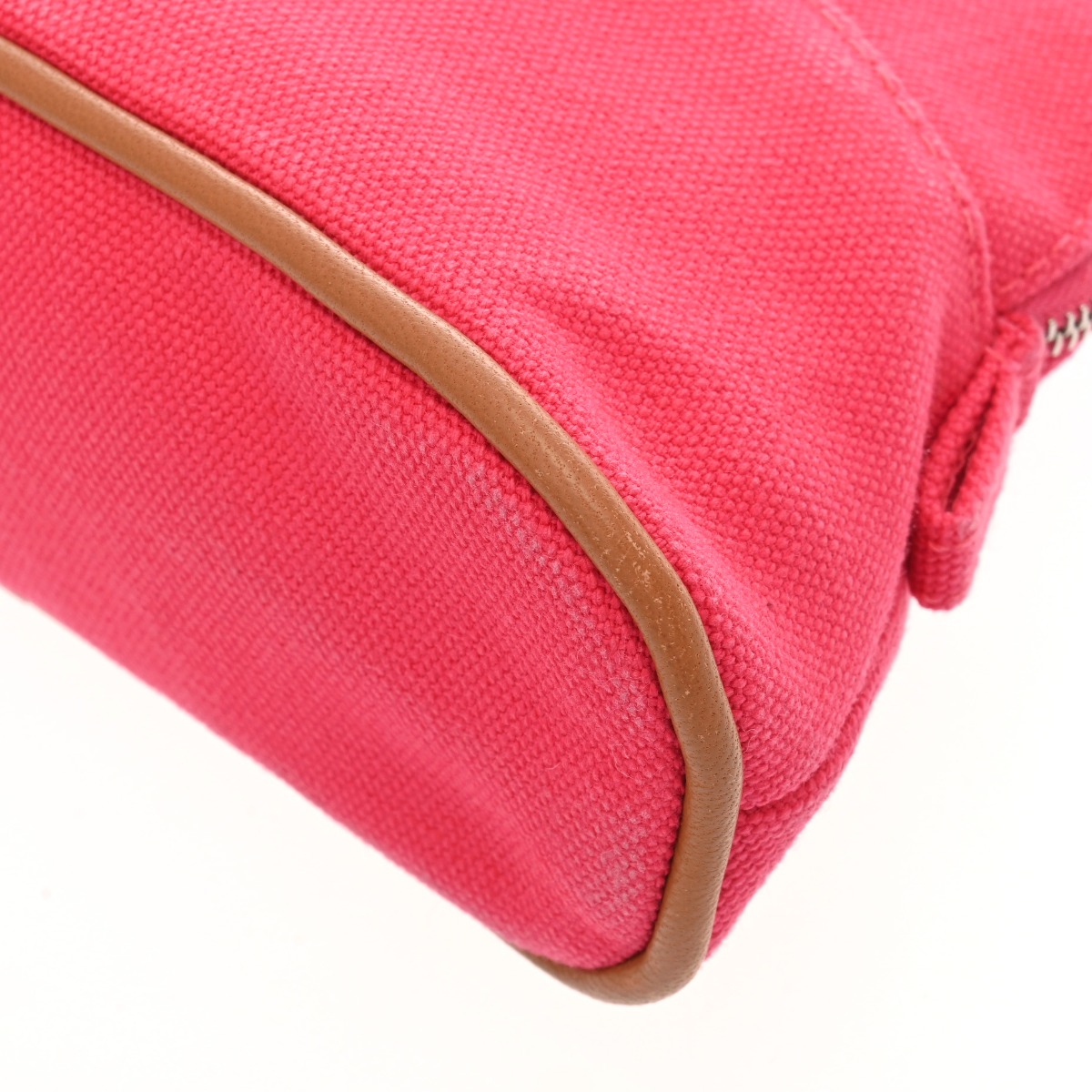 エルメス ボリード ポーチ ミニミニ ピンク コットンキャンバス