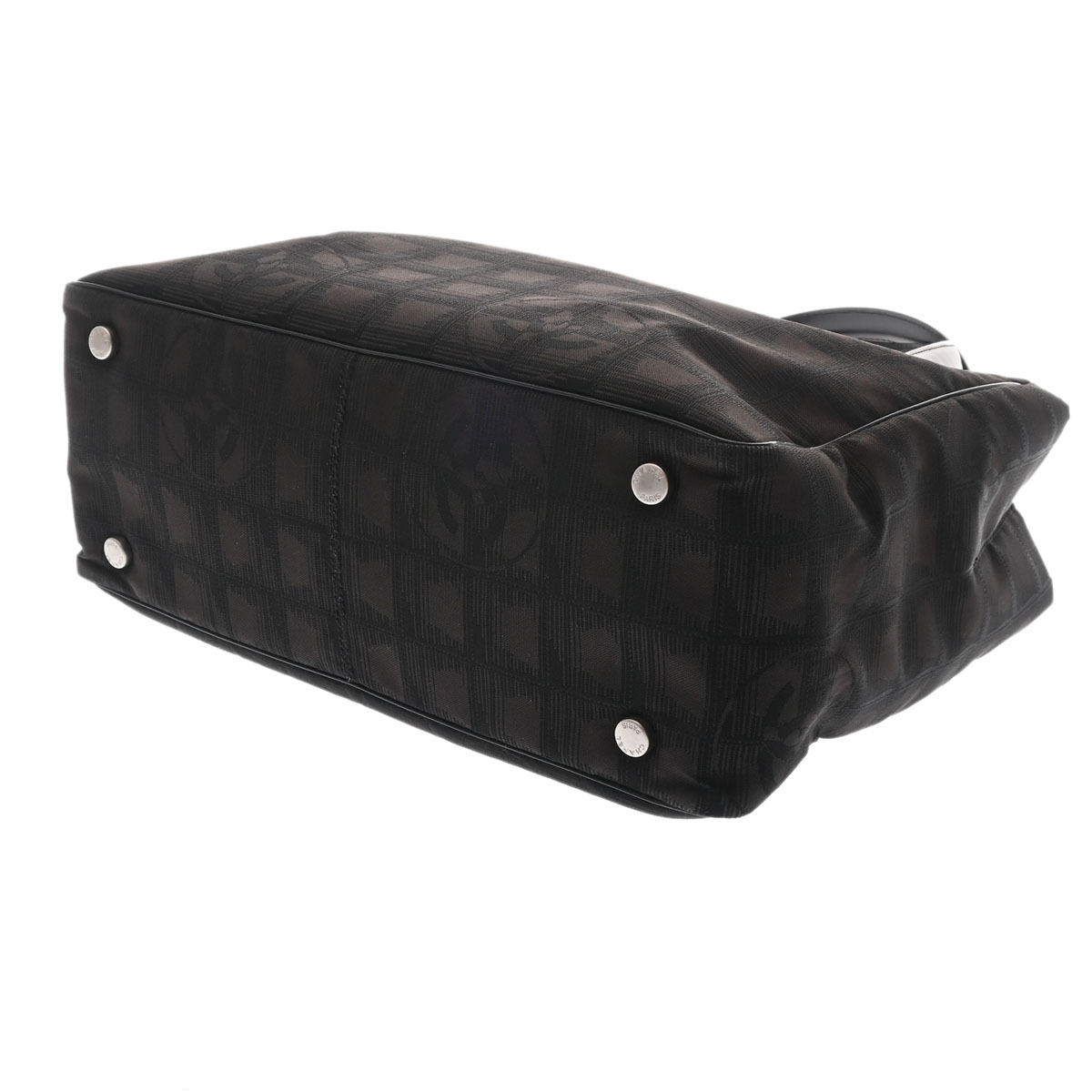 シャネル ニュートラベル トート PM ダークブラウン A20457 ナイロン