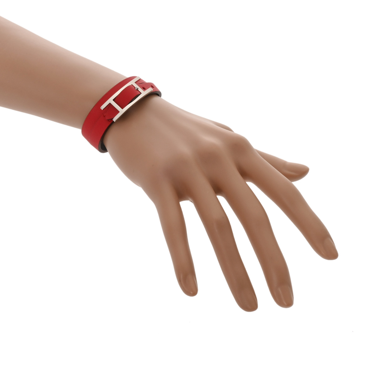 エルメス ビーアピ ドゥブルトゥール レッド/ブラック/シルバー金具