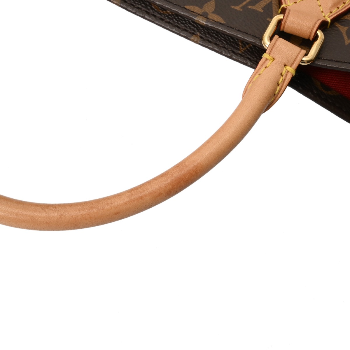 ルイ ヴィトン モノグラム サックプラ PM トートバッグ ブラウン