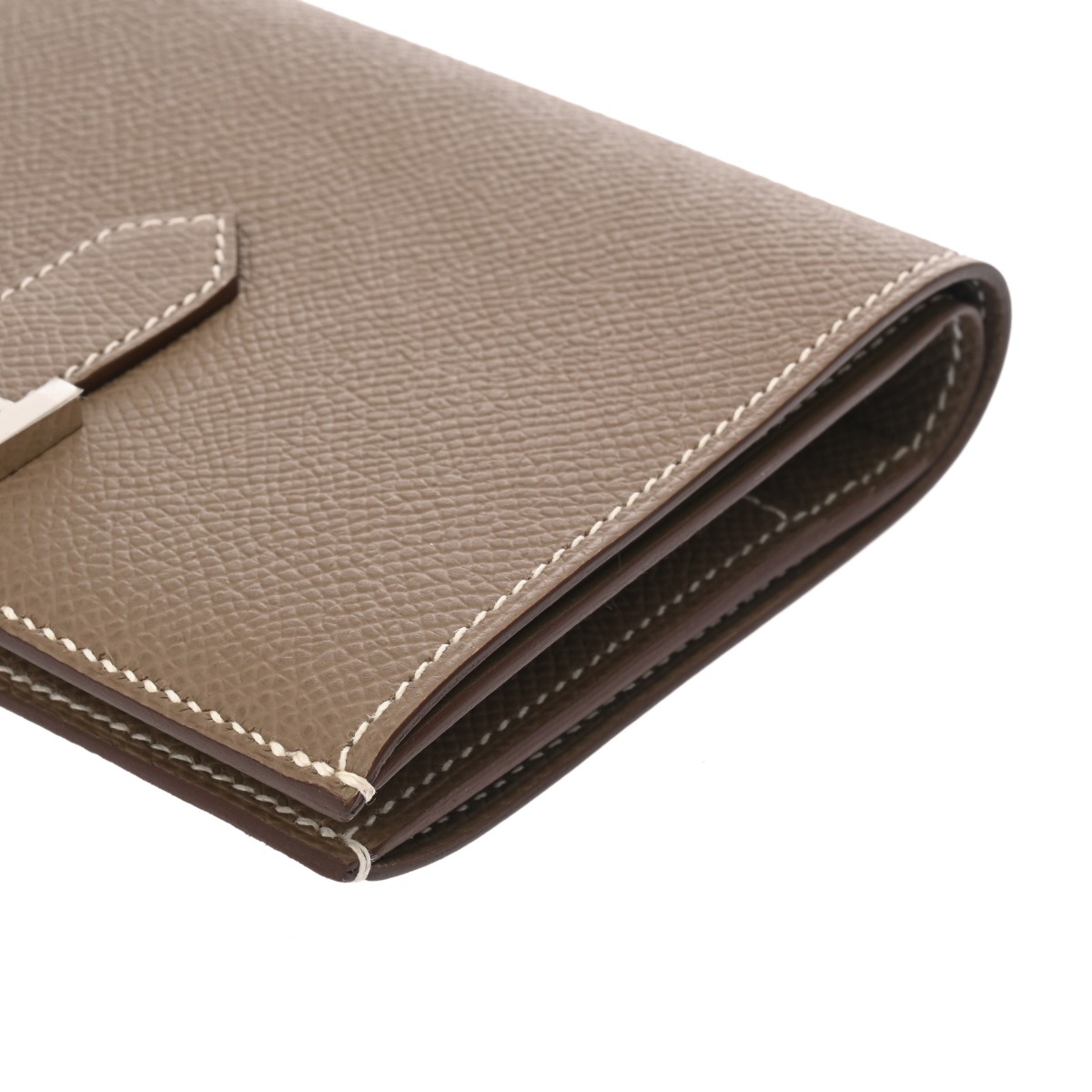 Y【極美品】エルメス ベアンコンパクト ヴォーエプソン Z:2021年 Y【極美品】エルメス ベアンコンパクト ヴォーエプソン Z:2021年