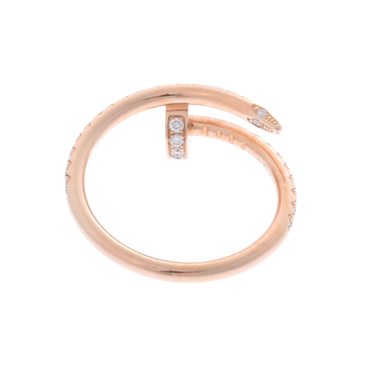 カルティエ　ジュスト アン クル リング ピンクゴールド カルティエ ジュストアンクルリング #52 ゴールド K18ピンク