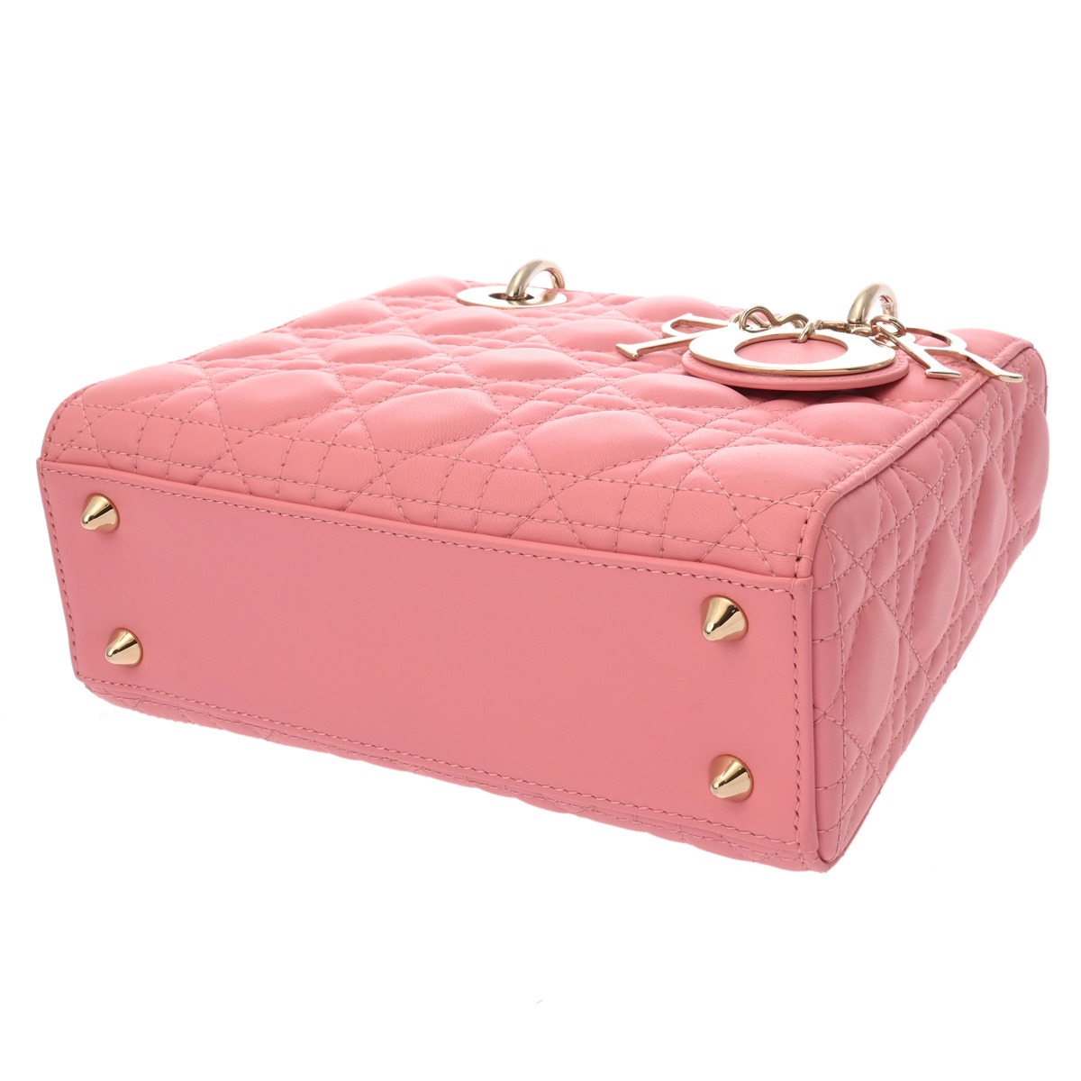 ピンク 八角形 パーティーバッグ ディオール カナージュ LADY DIOR ABCDIOR スモールバッグ