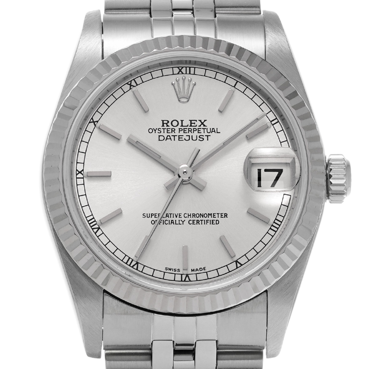 希少 海外販促品 新品 ROLEX デイトジャスト大型掛け時計 シルバー