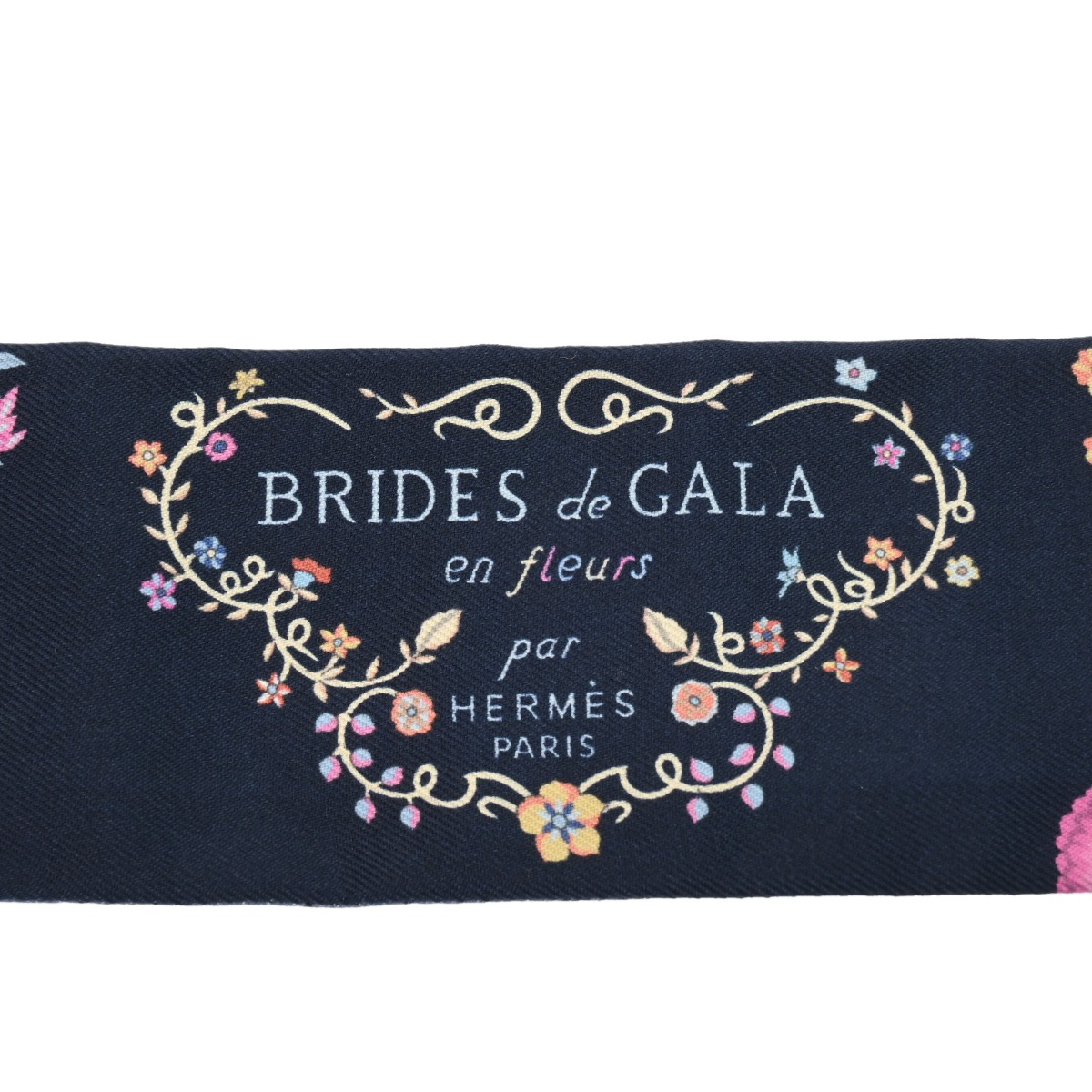 エルメス ツイリー　HERMÈS BRIDES de GALA HERMES 新作 スカーフ ツイリー Brides de Gala Applique Pique