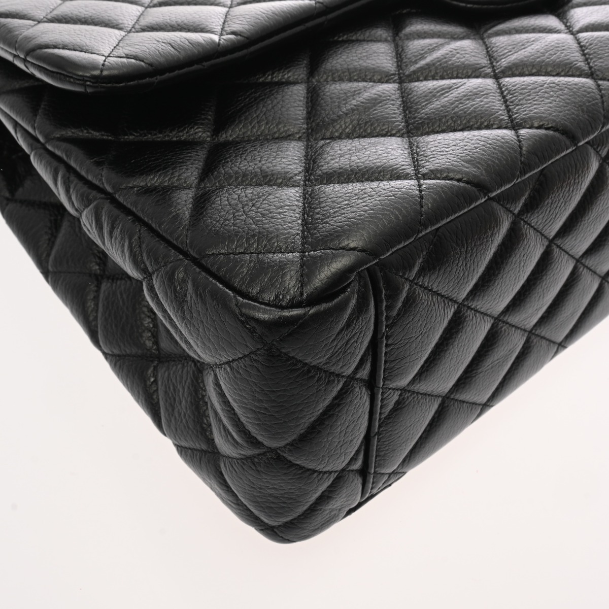 シャネル マトラッセ チェーンショルダー ブラック グレインドカーフ