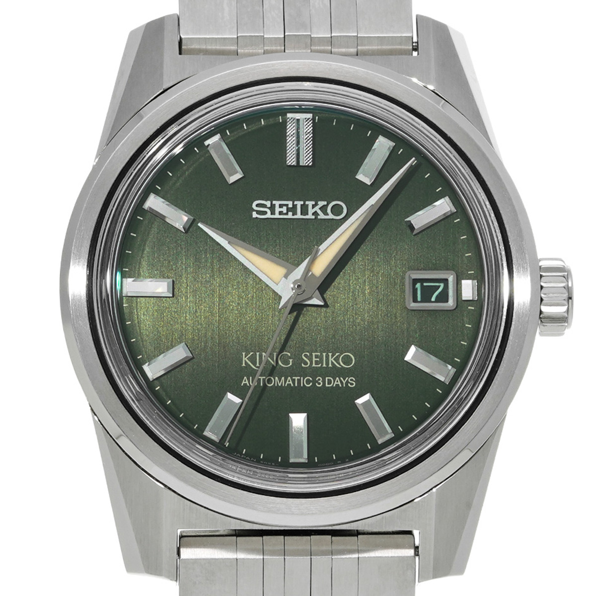KING SEIKO キングセイコー 自動巻き腕時計SDKS025グリーン文字盤 セイコー キングセイコー SDKS025 オリーブグリーン メンズ 時計