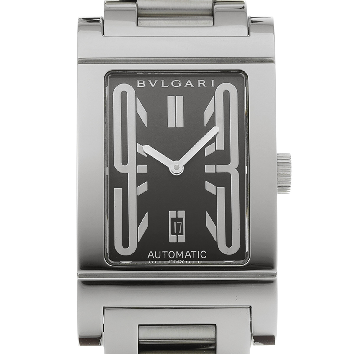 ブルガリ レッタンゴロ RT45S ブラック メンズ 時計 【中古