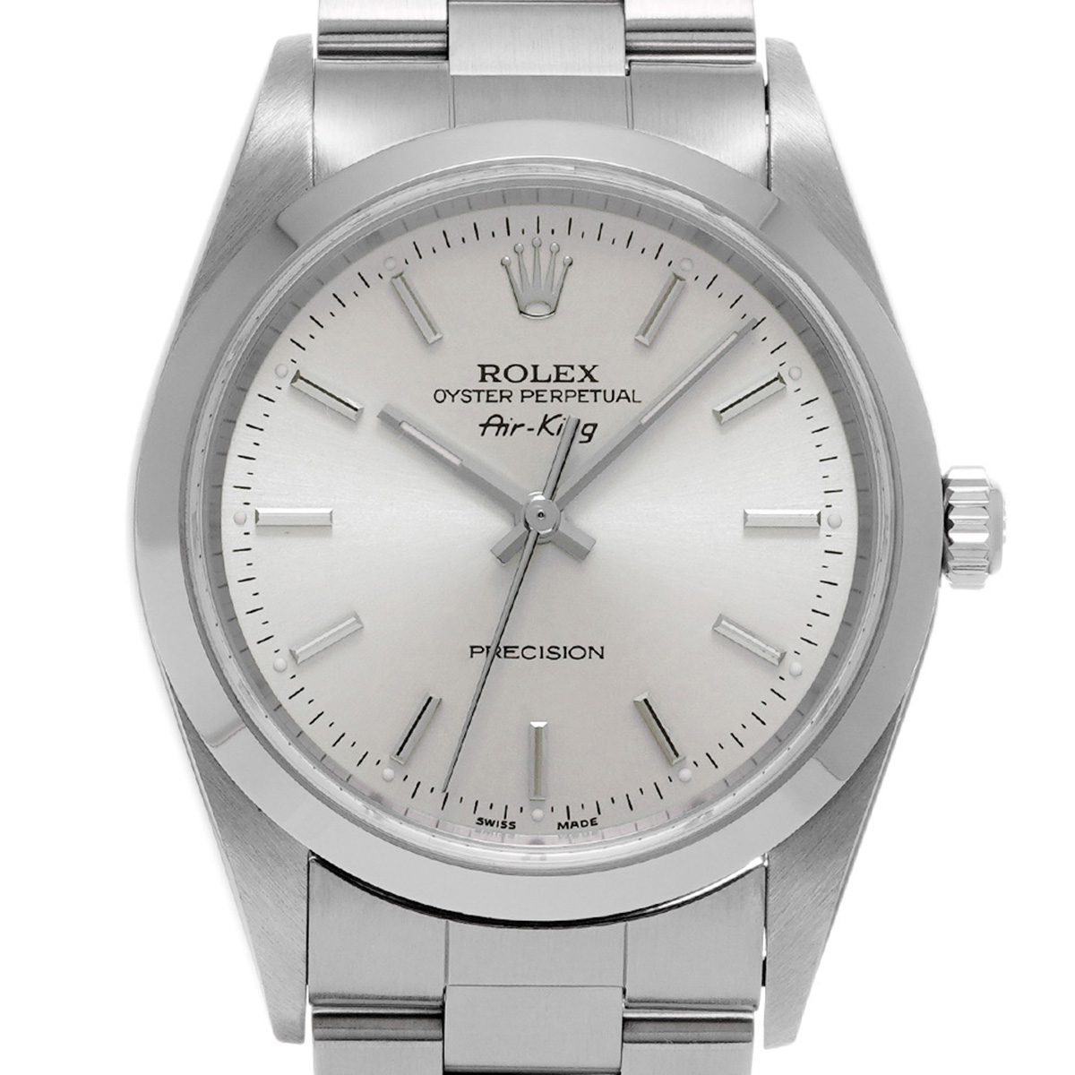 ロレックス エアキング 14000M シルバー メンズ 時計 【中古