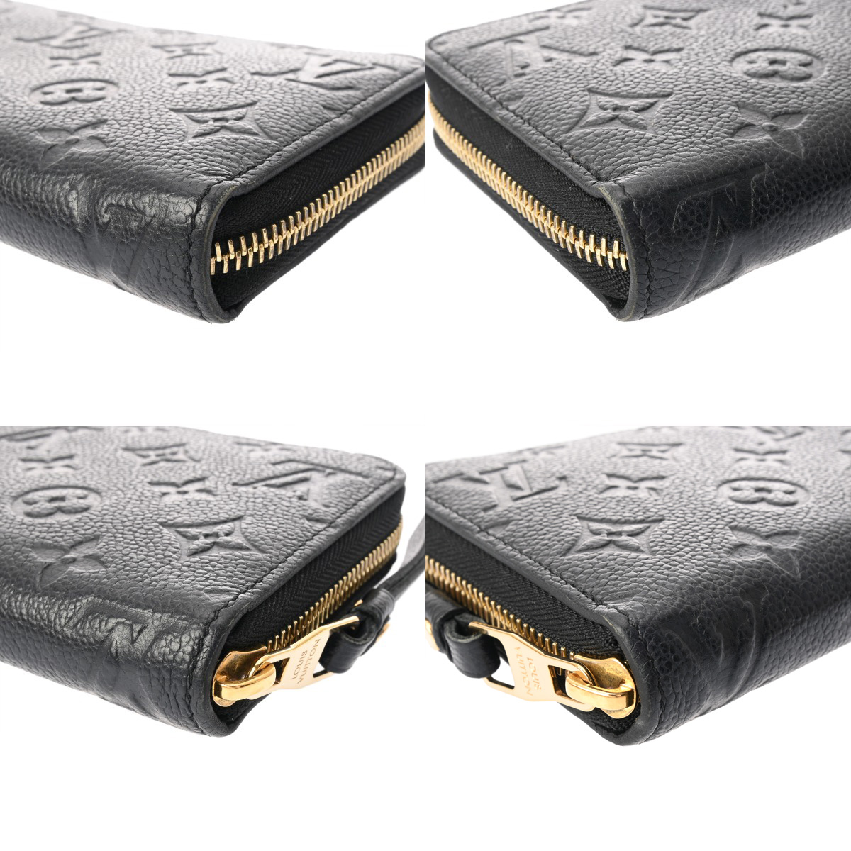 ルイ ヴィトン モノグラムアンプラント ジッピーウォレット ノワール