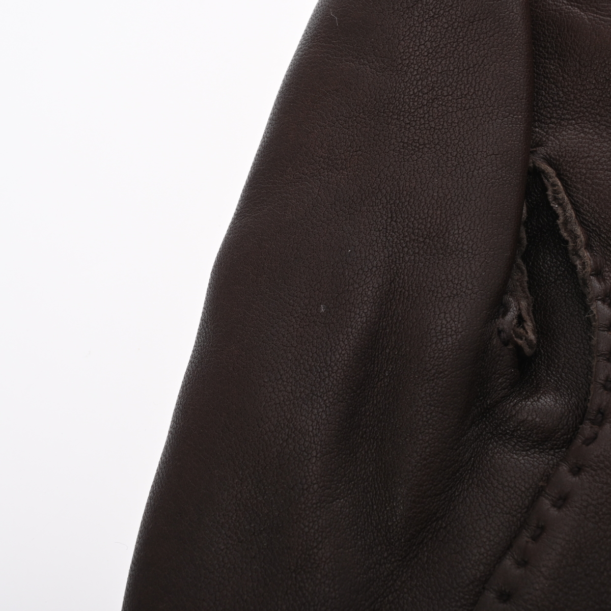 エルメス セリエ グローブ #7.5 ダークブラウン レザー レディース