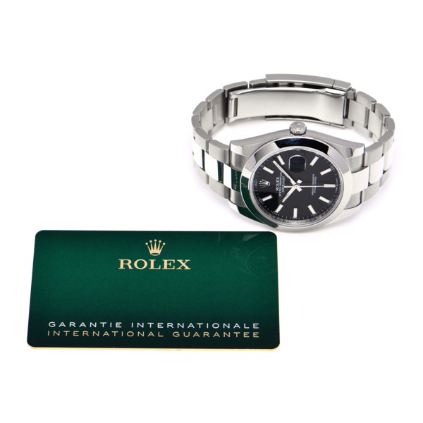 デイトジャスト 41 126300 ランダムシリアル ブライトブラック ロレックス ROLEX メンズ 【中古】