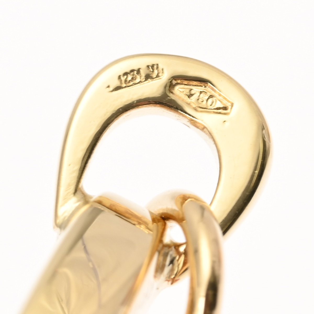 スーパーオロ コンビ メッシュデザイン ペンダントトップ K18YG