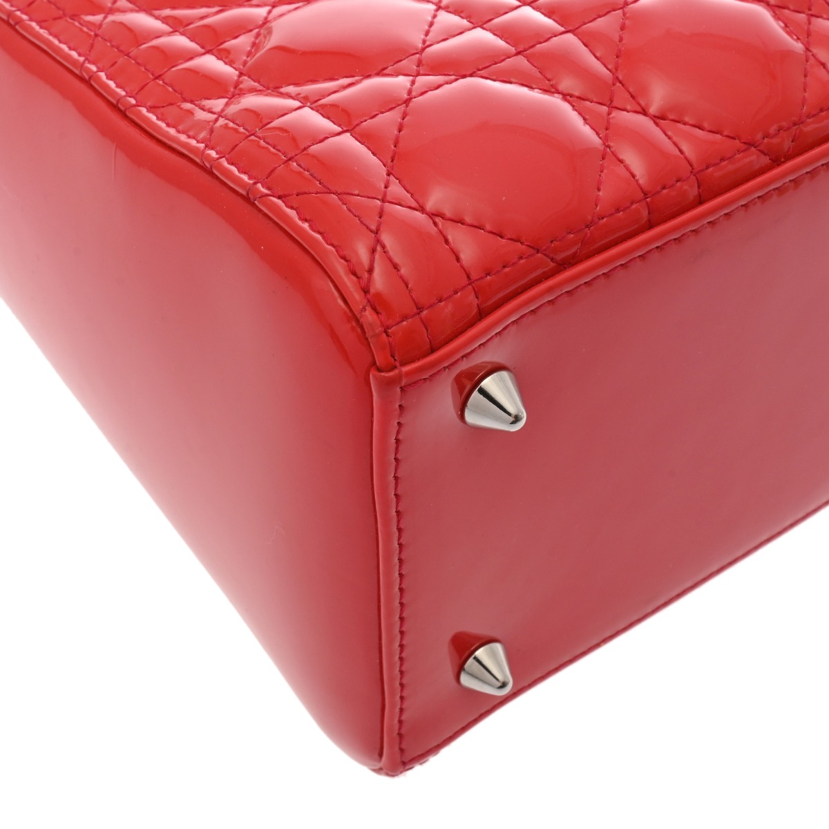 クリスチャンディオール レディディオール ミディアム レッド