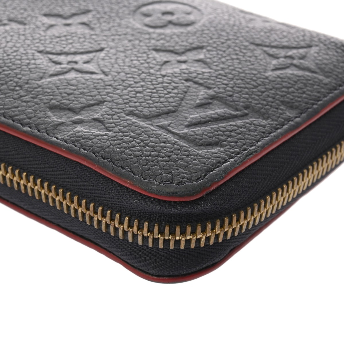 美品 ウォレット M62121 二つ折り財布 ルイヴィトン モノグラムアンプラント ジッピーウォレット