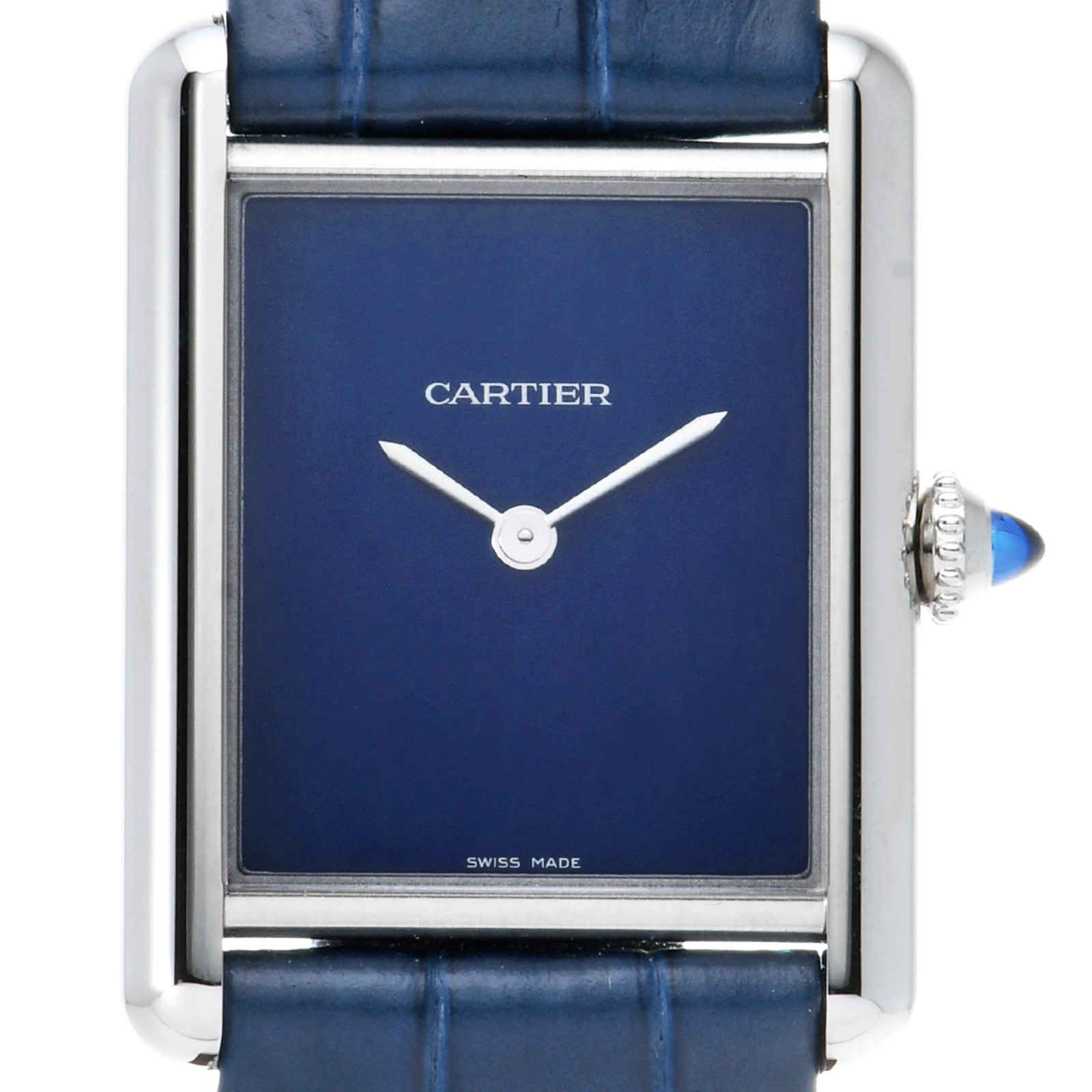 カルティエ / CARTIER タンク マスト LM WSTA0055 ブルーラッカー メンズ 時計 【中古】【wristwatch】