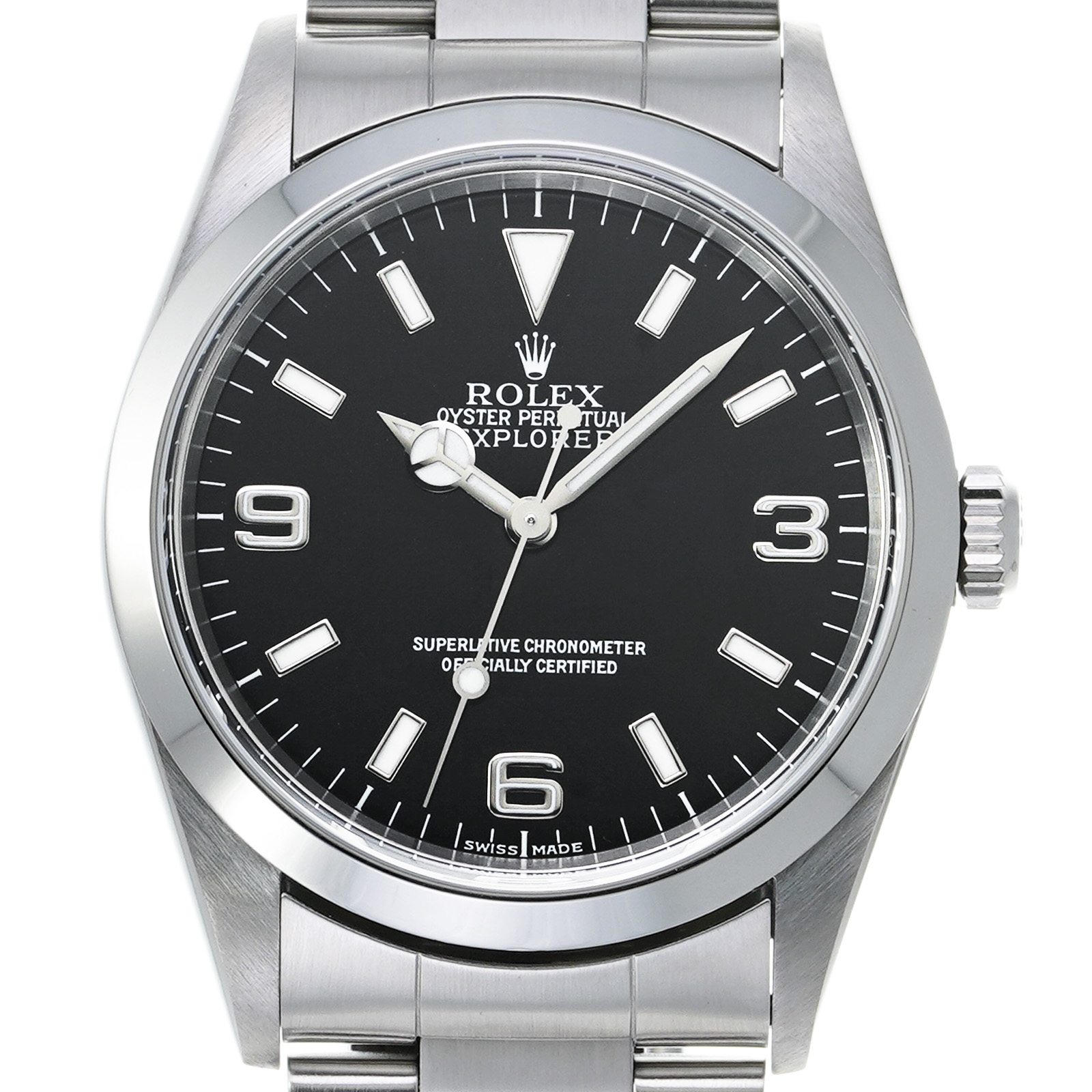 ロレックス ROLEX 14270 P番(2000年頃製造) ブラック メンズ 腕時計