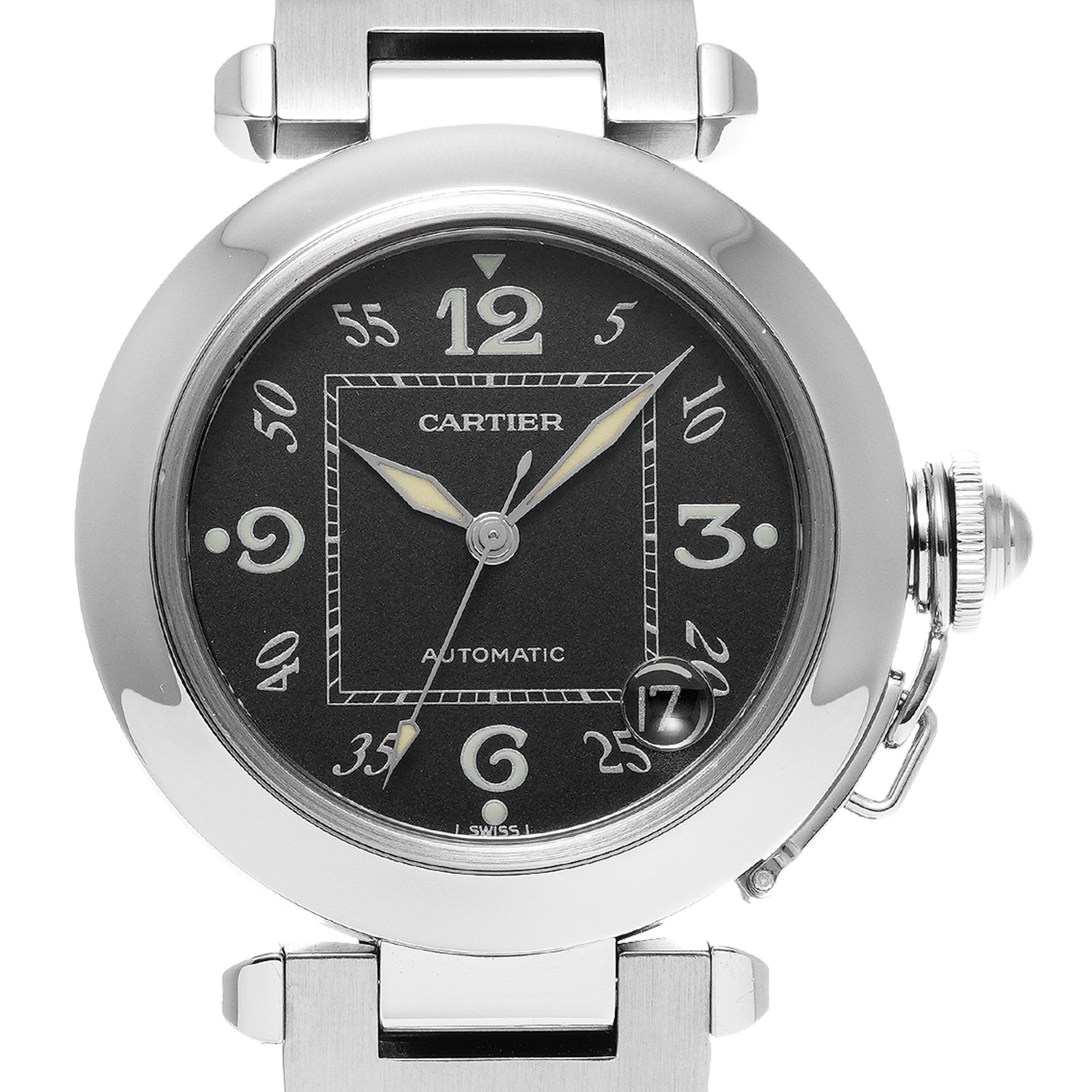 カルティエ 腕時計 パシャC W31043M7 黒