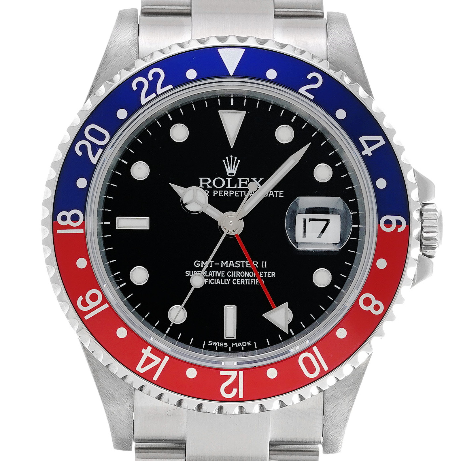 ロレックス / ROLEX GMTマスターII スティックダイヤル 16710 ブラック メンズ 時計 【中古】【wristwatch】