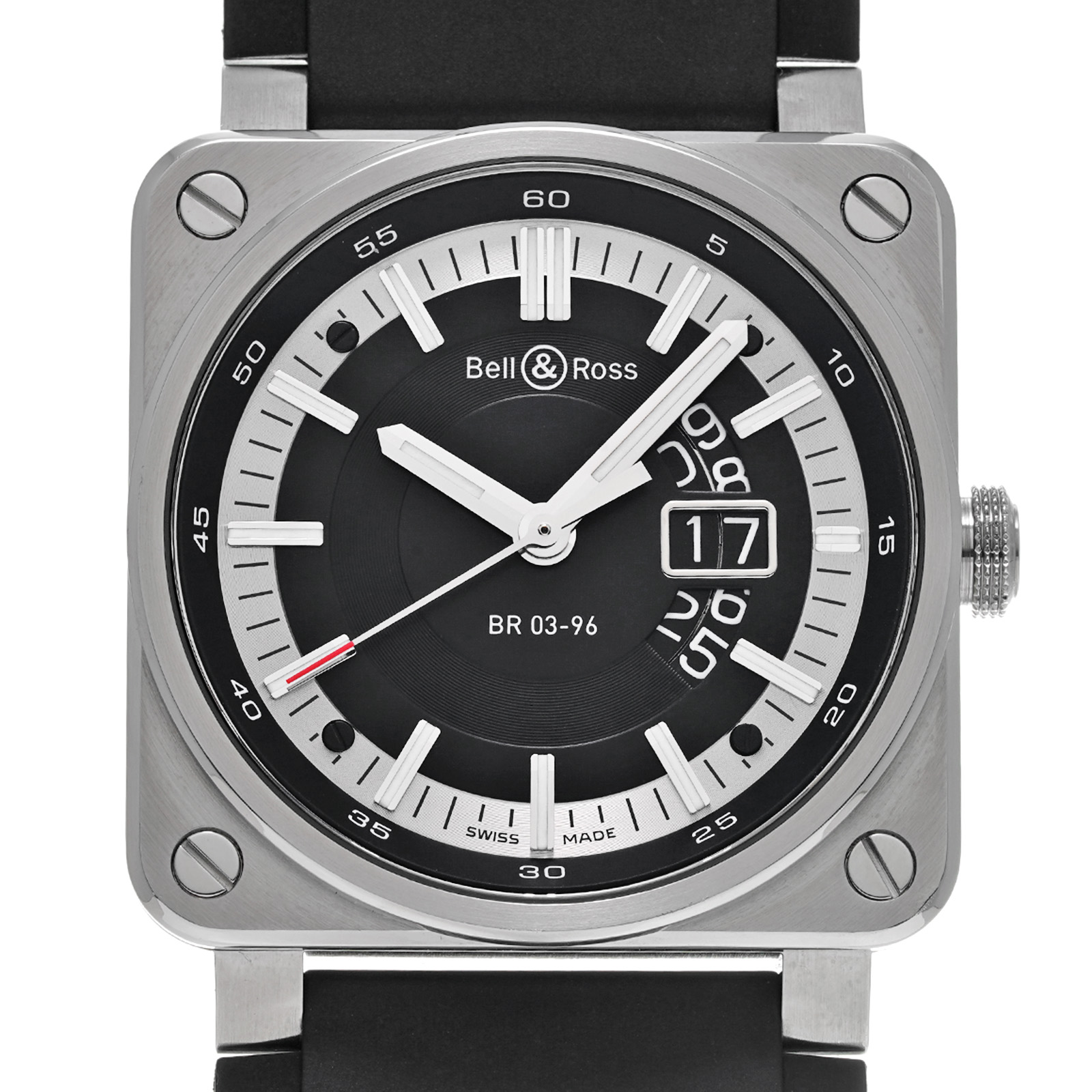 ベル＆ロス Bell＆Ross BR03-96-S ブラック メンズ 腕時計