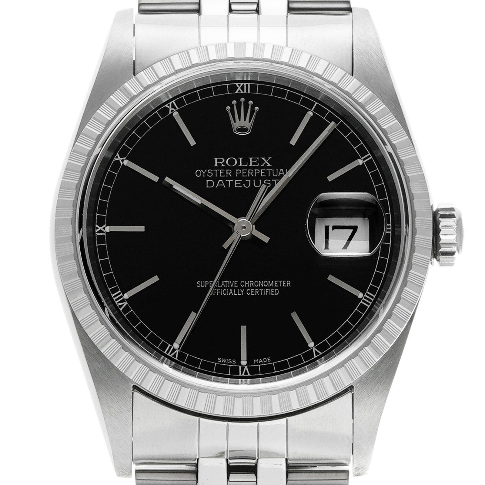 ロレックス ROLEX 16220 A番(1999年頃製造) ブラック メンズ 腕時計