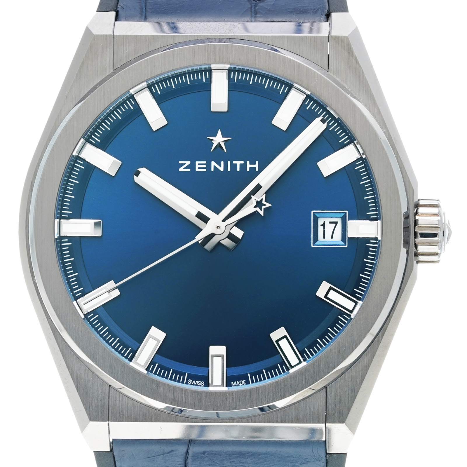 ゼニス ZENITH 95.9000.670/51.R584 ブルー メンズ 腕時計