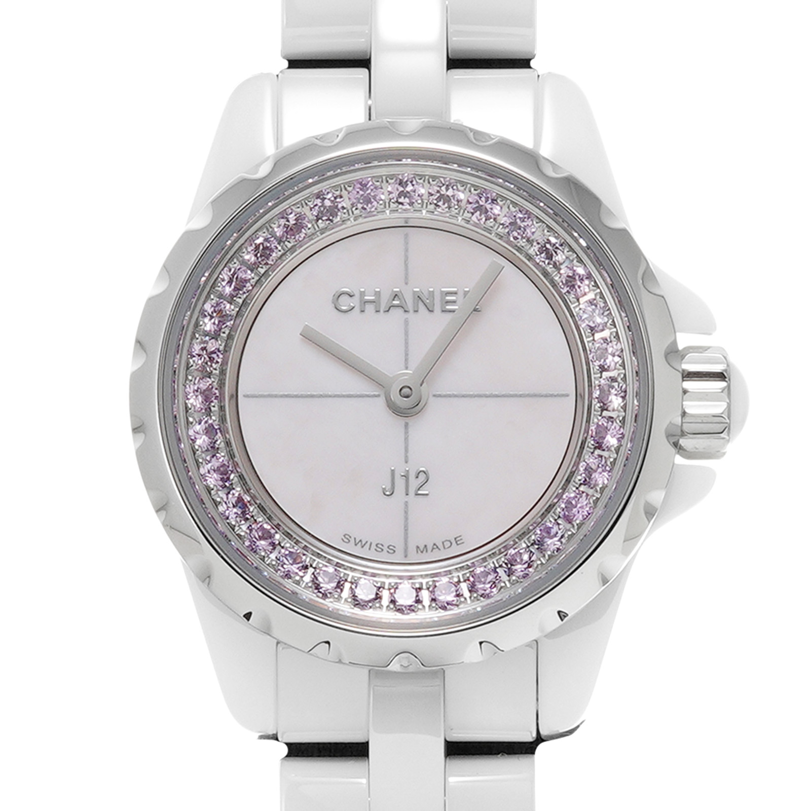 中古 シャネル CHANEL H5512 ピンクシェル /サファイア レディース 腕時計 腕時計 最安値特売