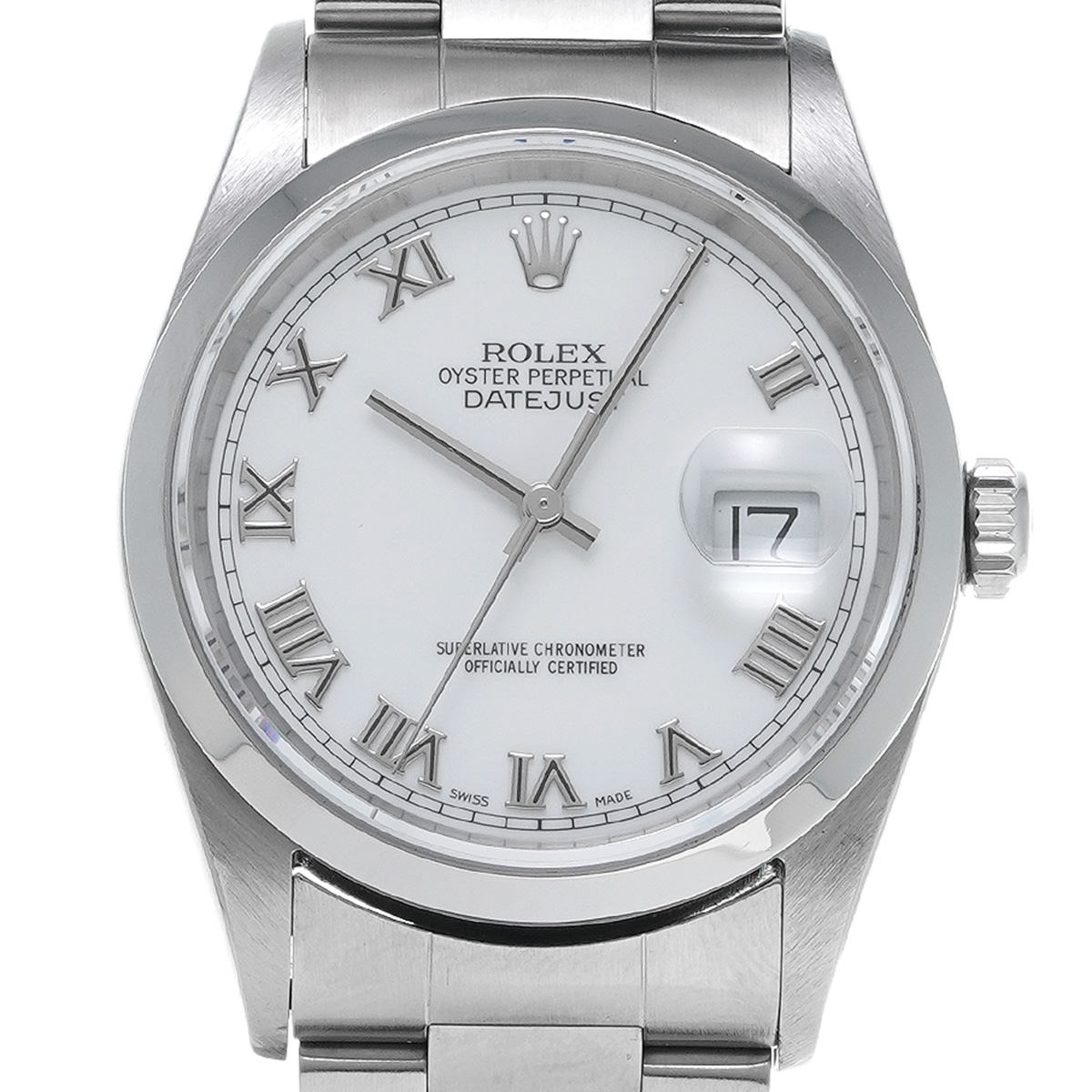 ロレックス ROLEX 16200 K番(2001年頃製造) ホワイト メンズ 腕時計