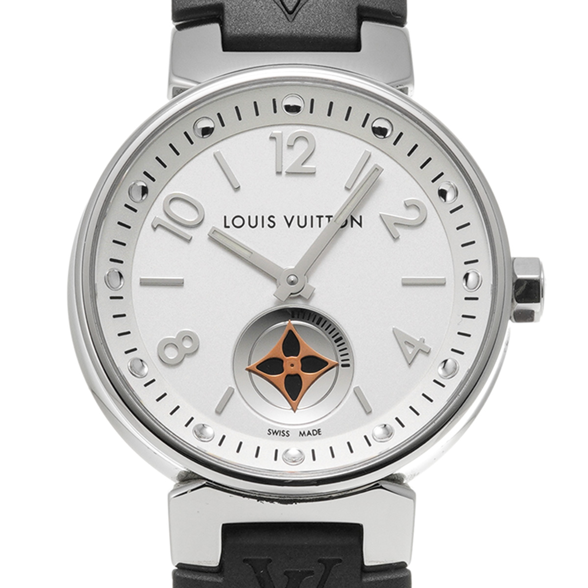 LOUIS VUITTON Q8D10 タンブール ムーンスターGM  腕時計 SS アリゲーター メンズ