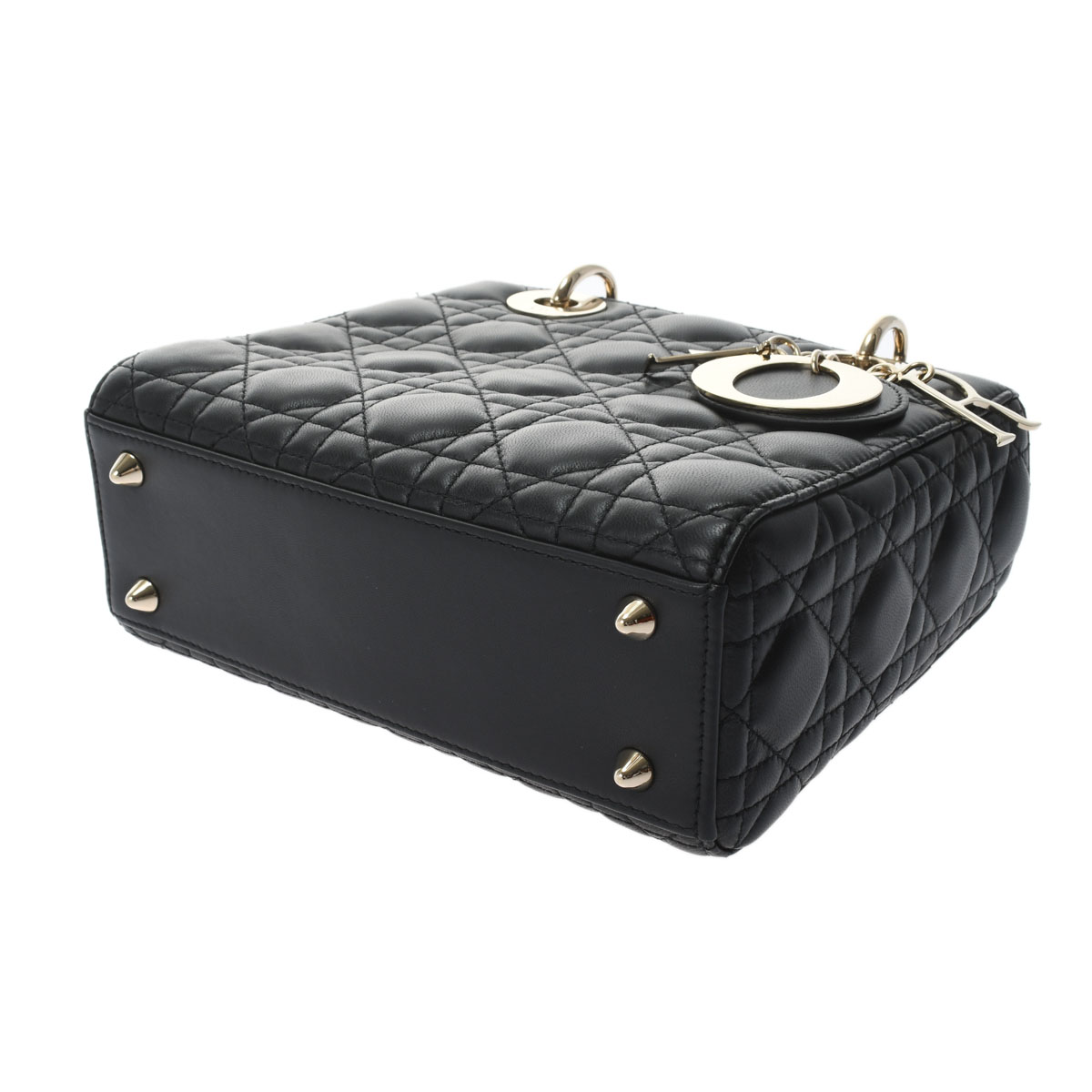 LADY DIOR My ABCDior スモールバッグ カナージュ ブラック/ゴールド金具 M0538ONGE_M900 ラムスキン Dior  ディオール レディース 【中古】: ブランドバッグ｜WATCHNIAN(ウォッチニアン)公式通販/旧一風騎士