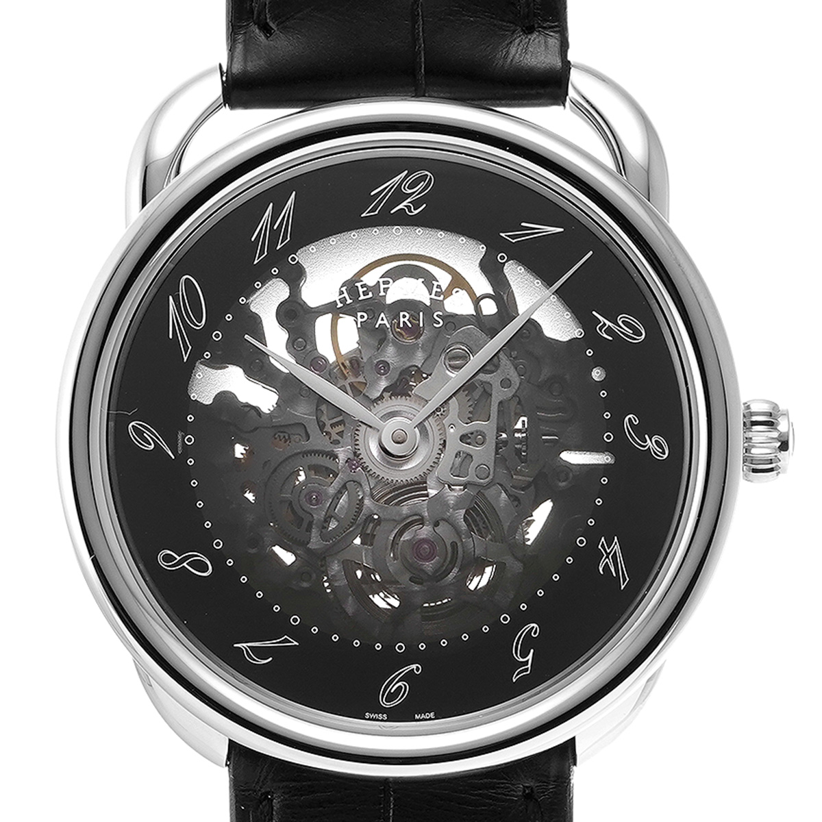 エルメス / HERMES アルソー スケレット 40MM AR2.710 ブラック メンズ 時計 【中古】【wristwatch】
