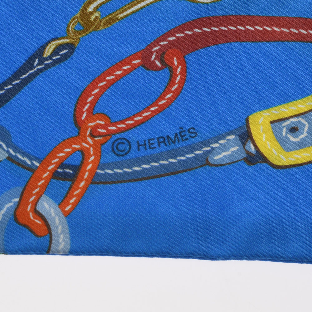 新品 エルメス HERMES 063940S レディース スカーフ ブルーアズール