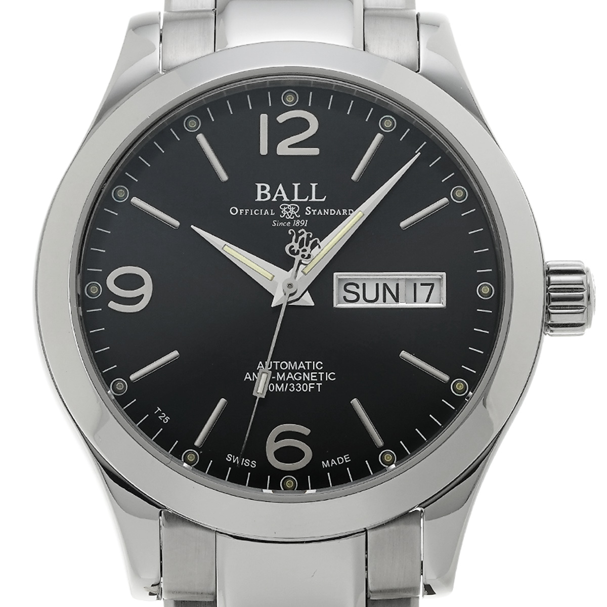 ボールウォッチ / BALLWATCH エンジニア III オハイオ NM9126C-S14J-BK ブラック メンズ 時計  【中古】【wristwatch】