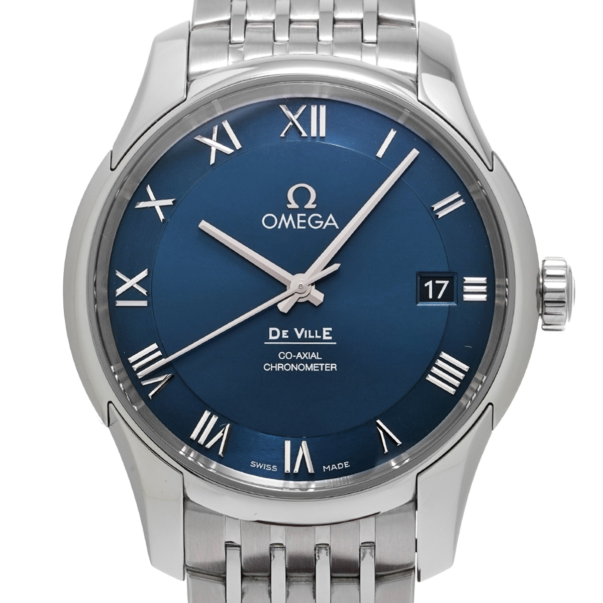 オメガ OMEGA 431.10.41.21.03.001 ブルー メンズ 腕時計