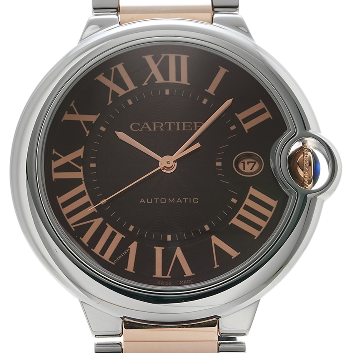 カルティエ / CARTIER バロンブルー ドゥ カルティエ 42mm W6920032 チョコレート メンズ 時計 【中古】【wristwatch】