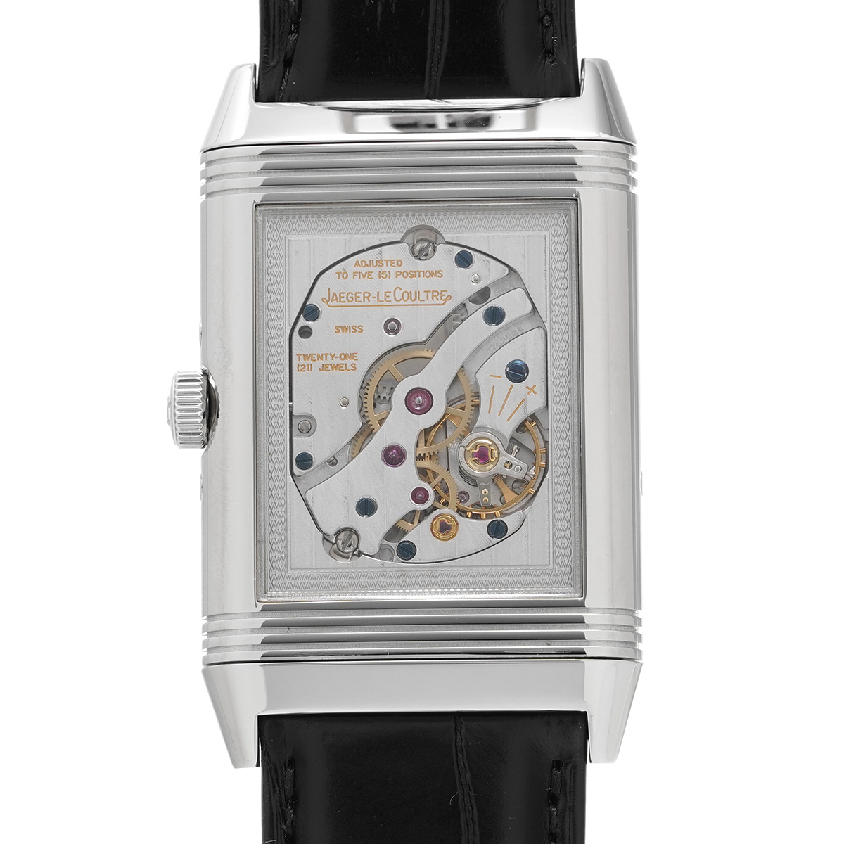 ジャガー ルクルト グランドレベルソ カレンダー Q3758420 シルバー メンズ 時計 【中古】【wristwatch】