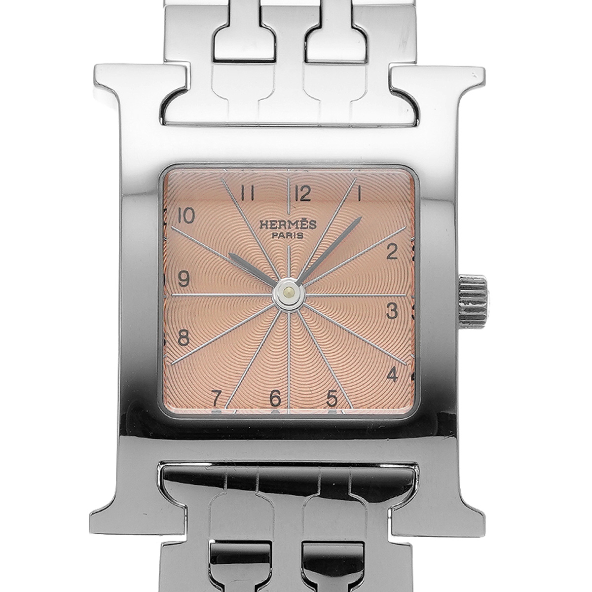 エルメス Hウォッチ HH1.210 ピンク レディース 時計 【中古】【wristwatch】