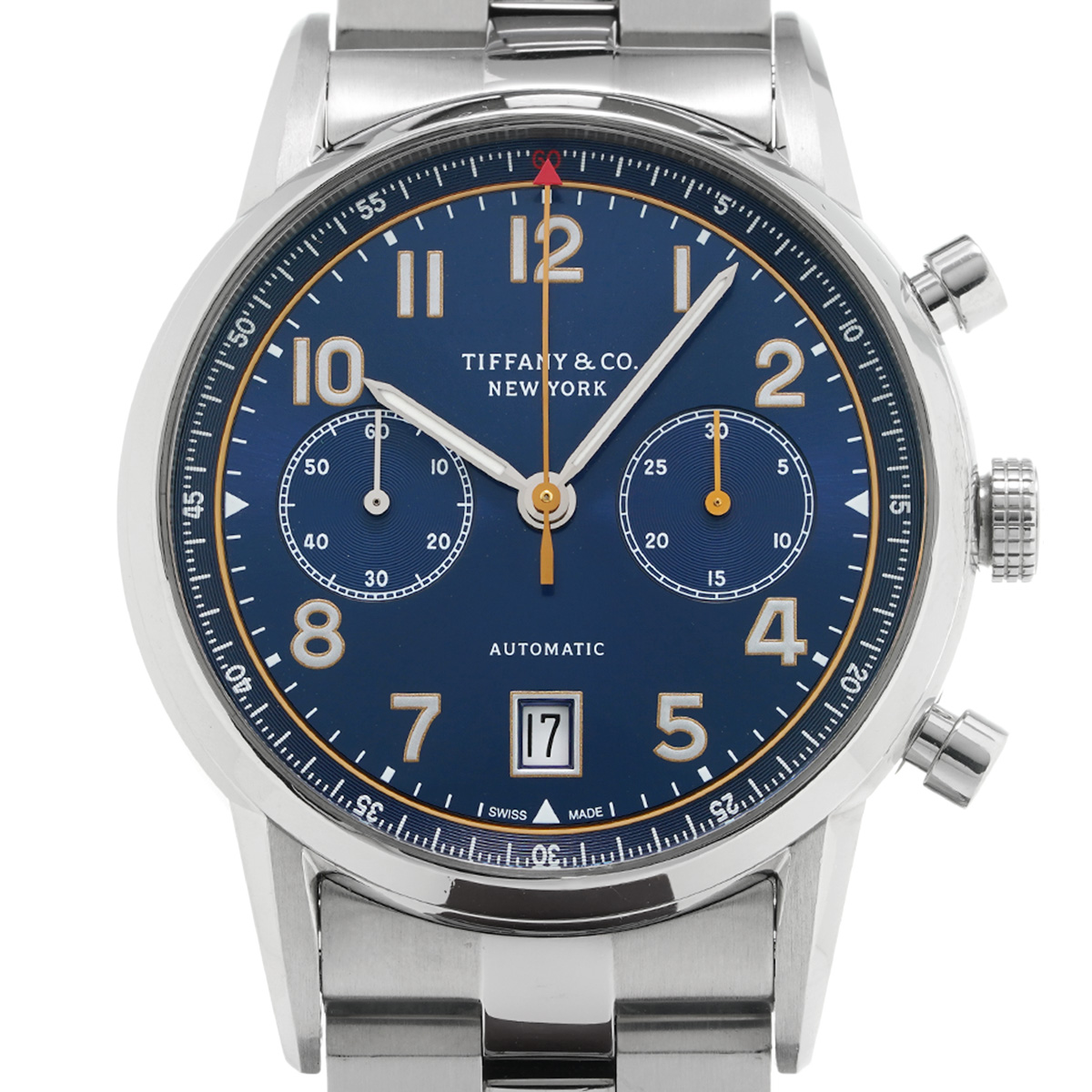 ティファニー TIFFANY & Co. 34677298 ブルー メンズ 腕時計