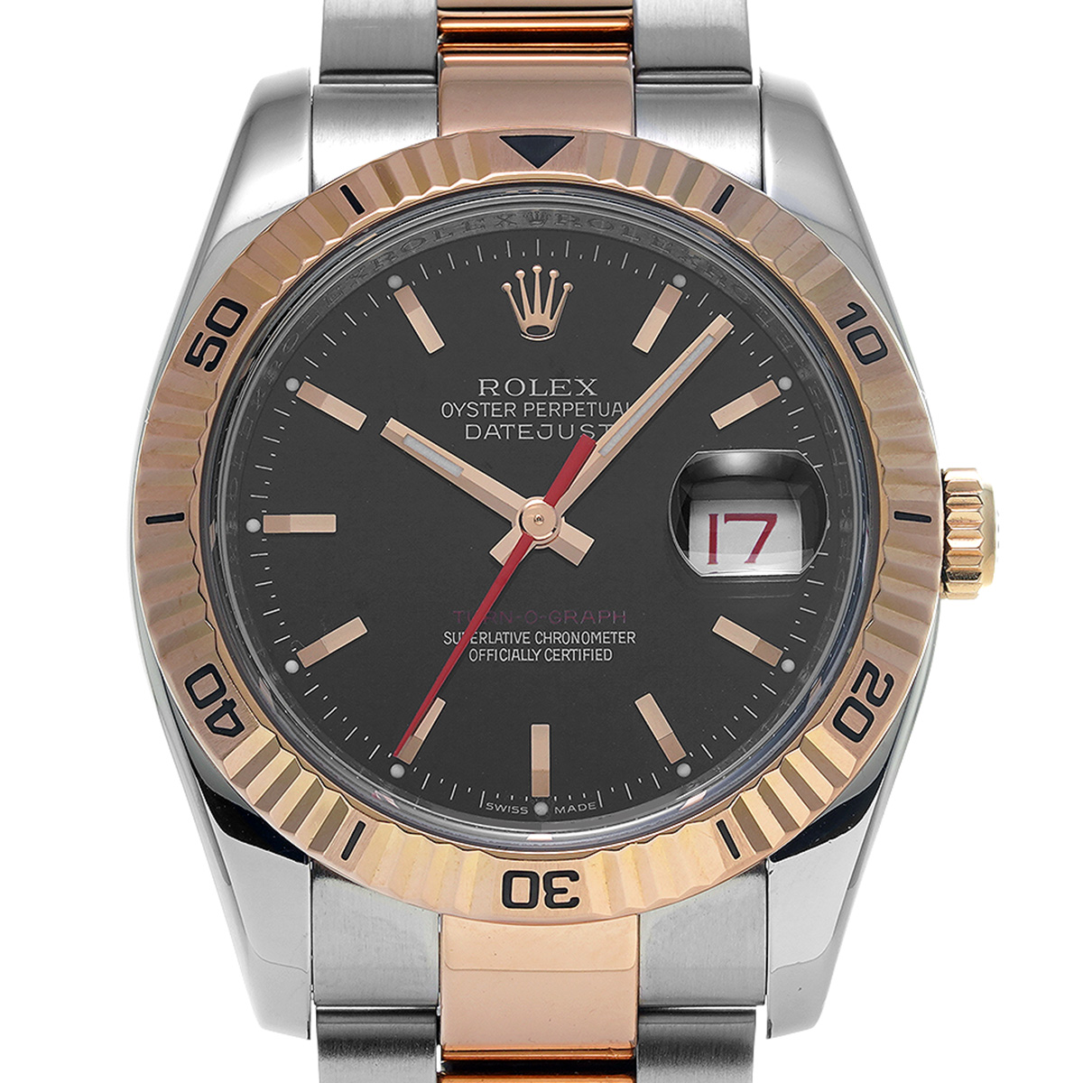 ロレックス ROLEX 116261 F番(2004年頃製造) ブラック メンズ 腕時計