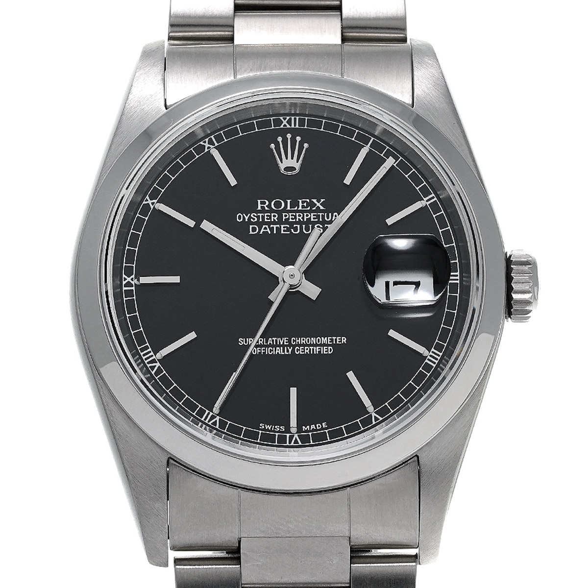 ロレックス ROLEX 16200 K番(2001年頃製造) ブラック メンズ 腕時計